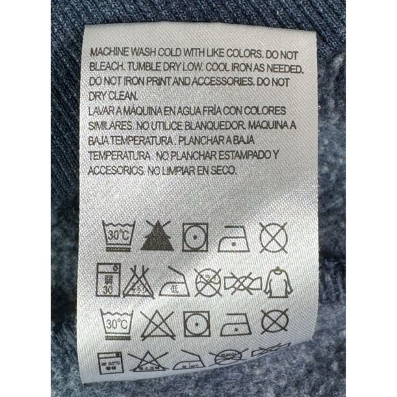 Hooey Blue and Multicolor Geometric Women's Hoodie. ☆ Fits Like EXTRA LARGE - Picture 9 of 11